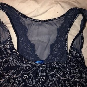 loose blue tank